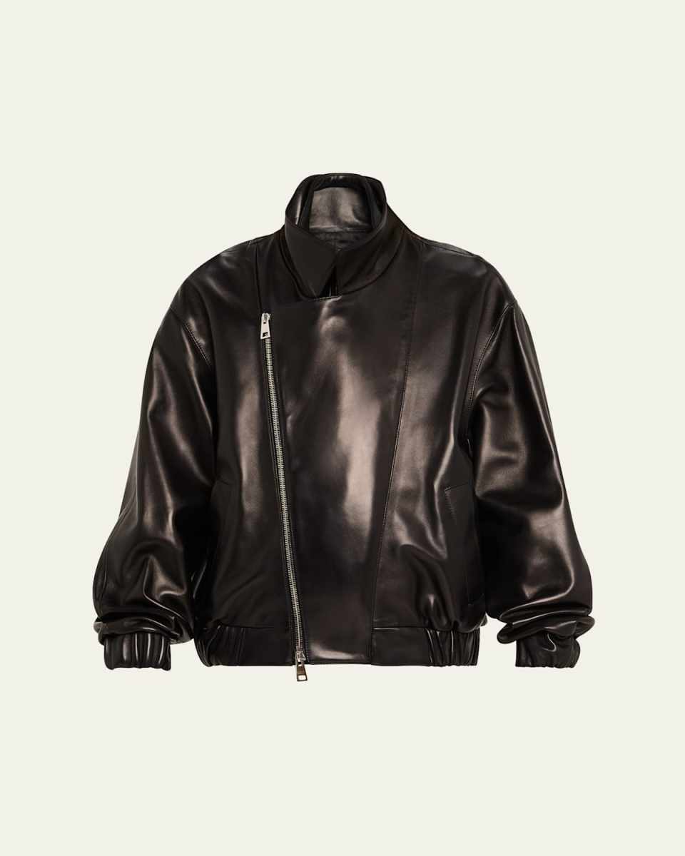 The Emmett Layered Lambskin Leather Jacket